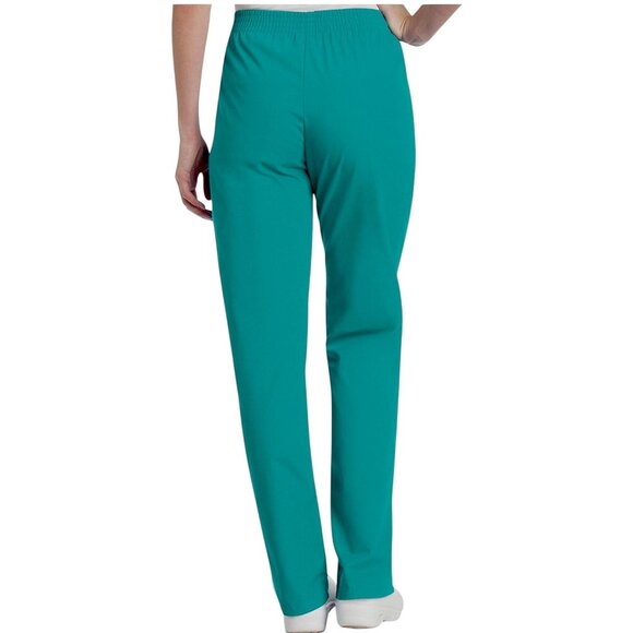 Landau Women's 2X Large Hunter Green Elastic Waist Scrub Pants - Picture 10 of 11